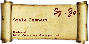 Szele Zsanett névjegykártya