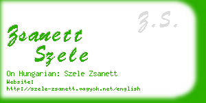 zsanett szele business card